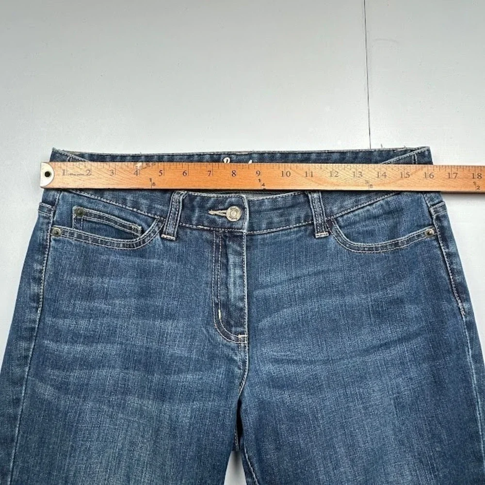 Boden Jeans Womens 8P Blue Straight Pockets Stretch Medium Wash Classic Mid Rise